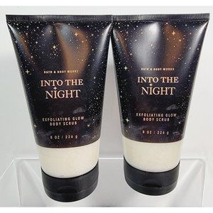 2 INTO THE NIGHT Bath & Body Works Exfoliating Glow Body Scrub 8oz NEW